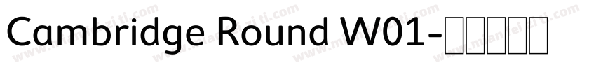 Cambridge Round W01字体转换